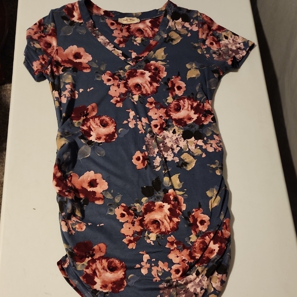 Floral V-Neck Women's Top